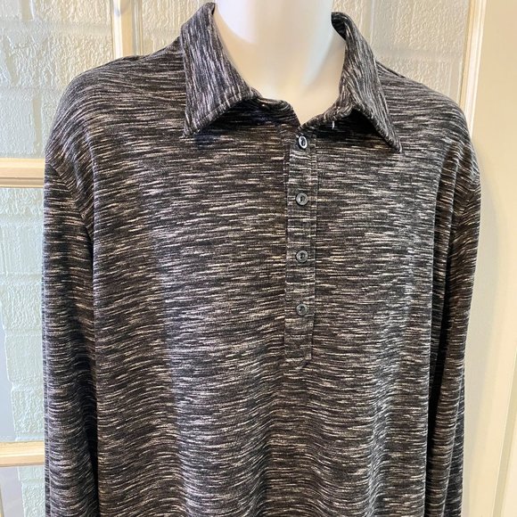 ENRICO Long Sleeve Stretch Polo - Picture 1 of 7